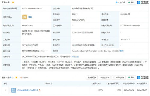 螞蟻集團新設保螞信息服務公司，強化網絡與信息安全軟件開發